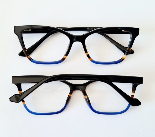 Armação Feminina Preto, Marrom e Azul - Image 2