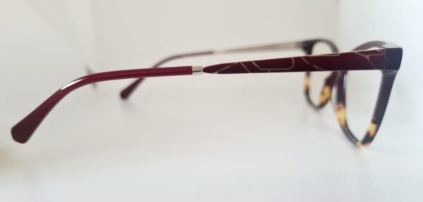 Armação Vermelho Marsala com Detalhes Marmorizados - Image 3