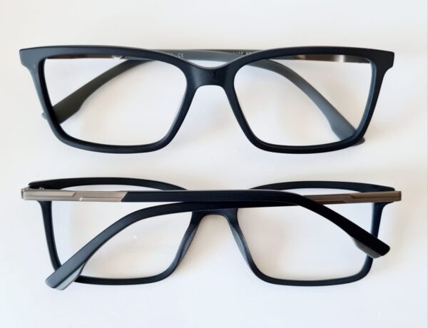 Armação Masculina Acetato Preto Fosc - Image 2