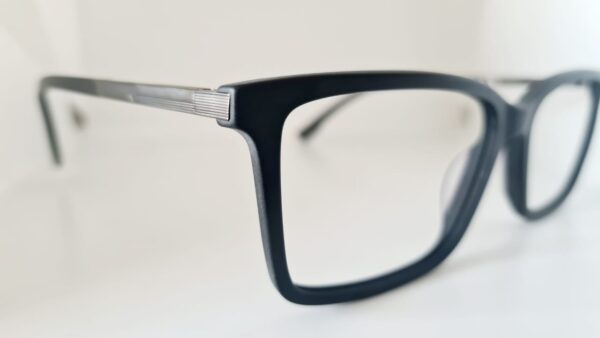 Armação Masculina Acetato Preto Fosc - Image 4
